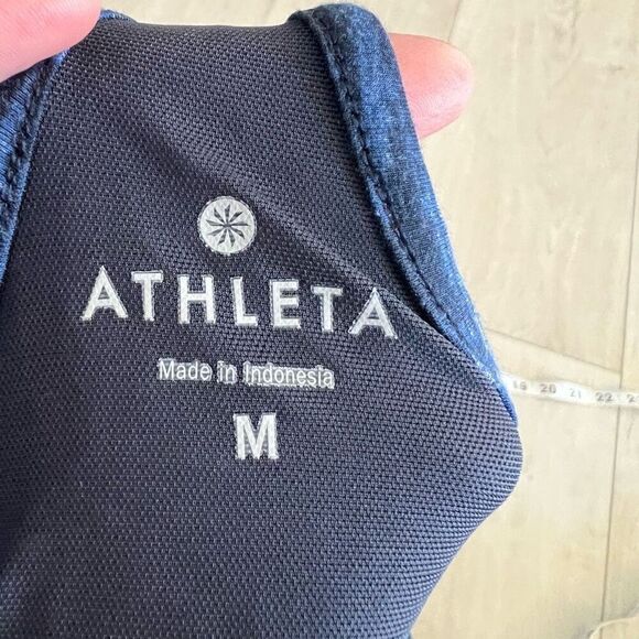 Athleta Cressida Blue Space Dye Racerback Maxi Dress size women's medium - Picture 5 of 7